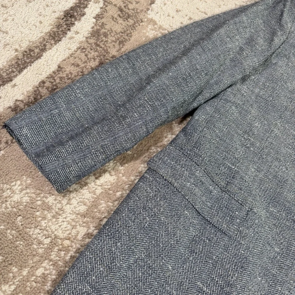 Vitale Barberis Canonico Vintage Blazer Mens Gray Tweed 42R Wool Old Money